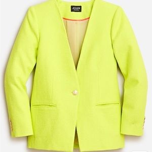 JCrew Collection Alfie Collarless Blazer